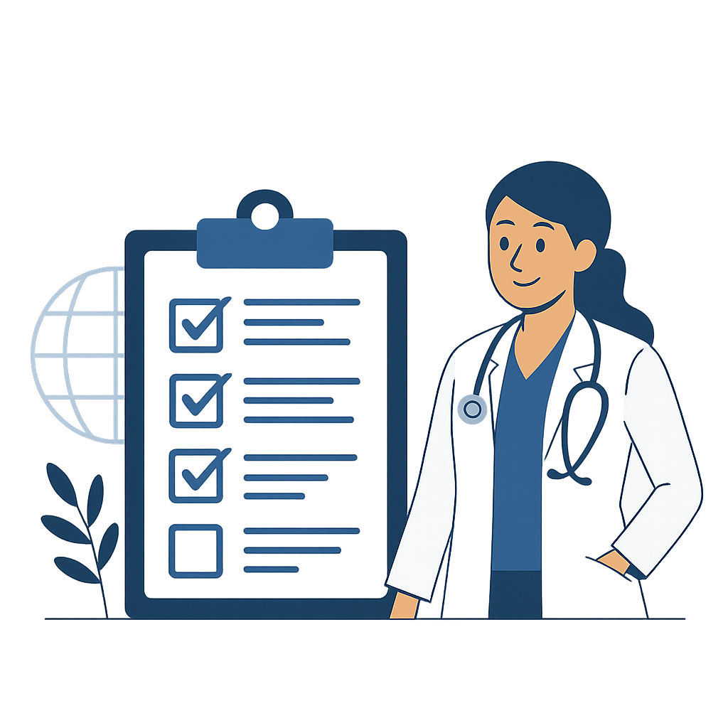 Healthcare Professional with Clipboard